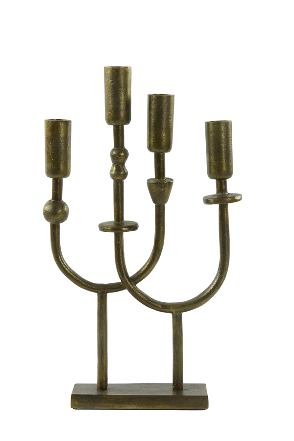 Candle holder 4L 23x6x39 cm NIMARI antique bronze