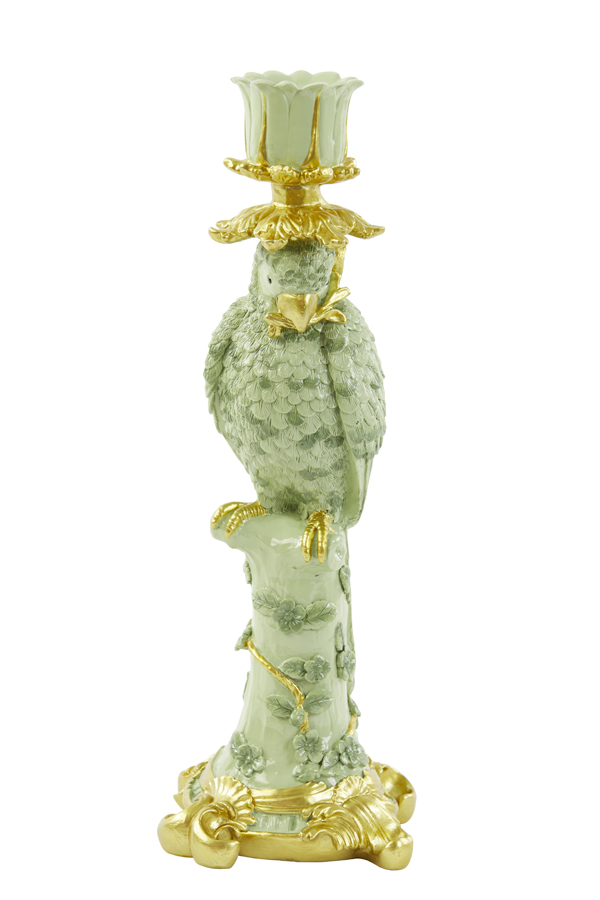 Candle holder 14,5x12x37 cm LORA green