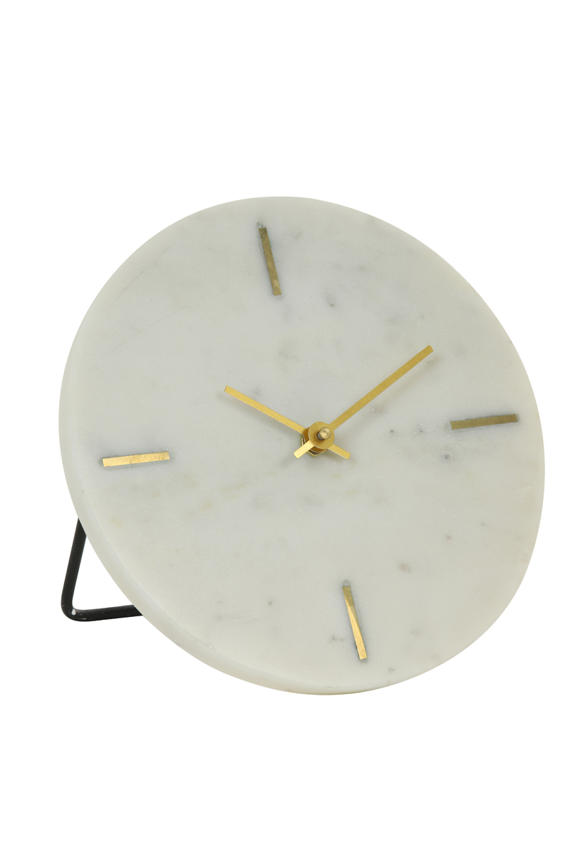 Clock Ø20 cm MORENO marble white