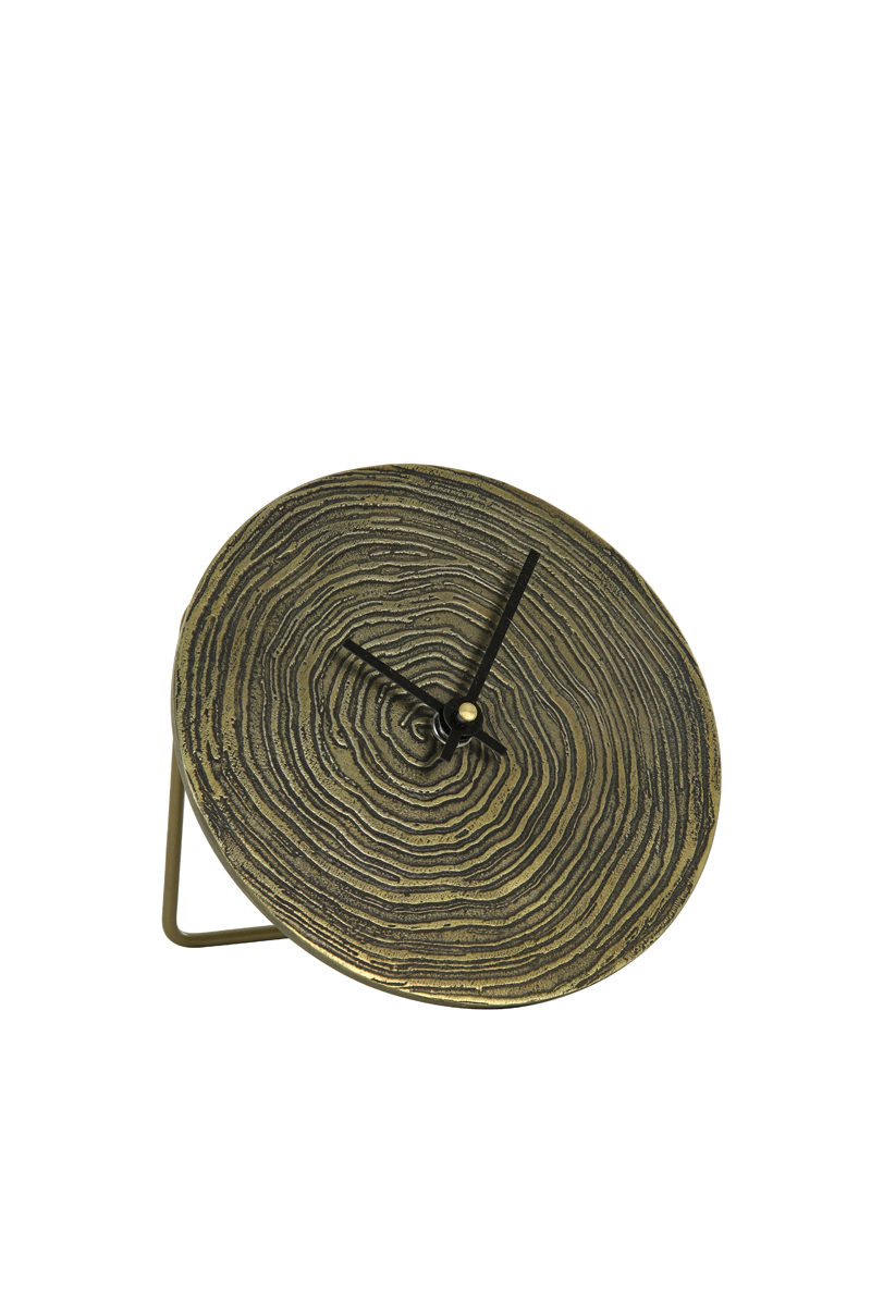 Clock Ø15 cm ALOCIL antique bronze swirl