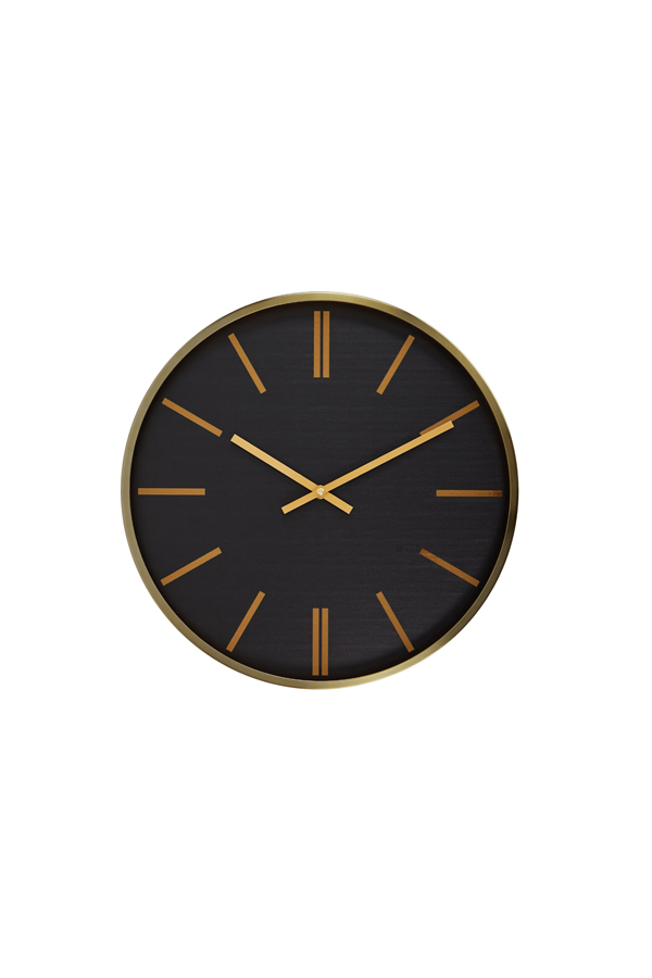 Clock Ø40 cm EMPORIO black+gold