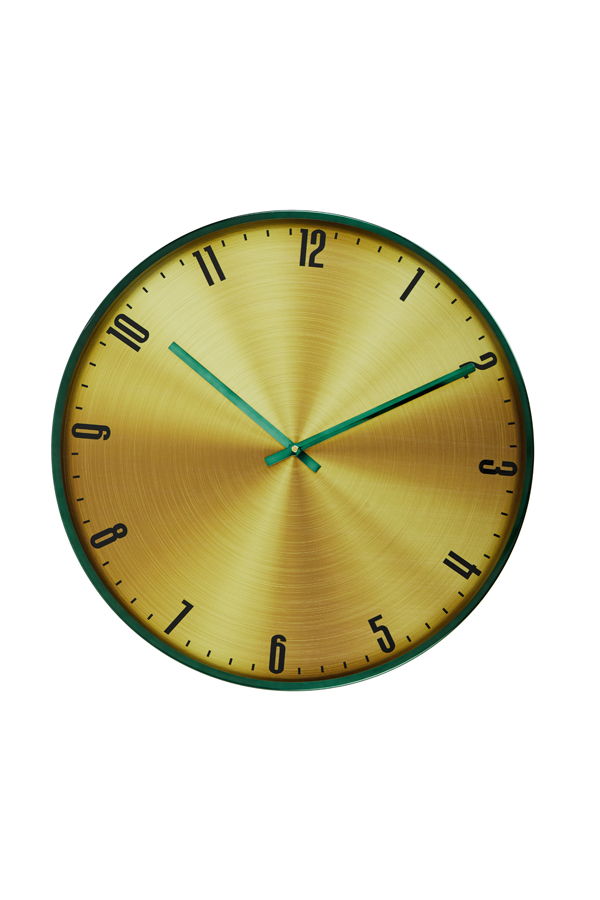 Clock Ø53 cm IPERA green-gold