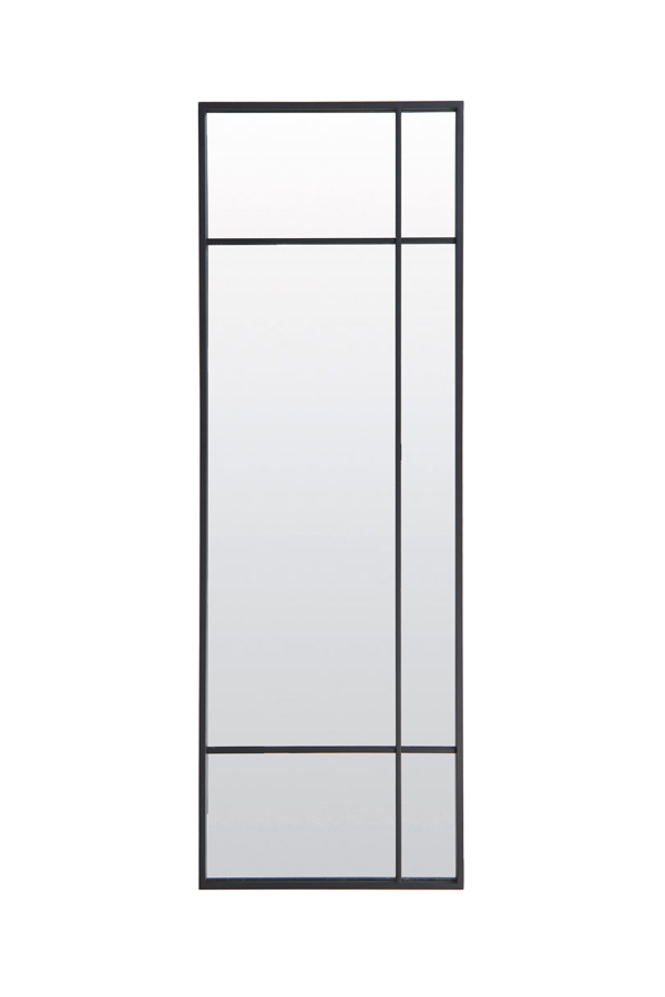 Mirror 50x3x150 cm RINCON clear glass+matt black