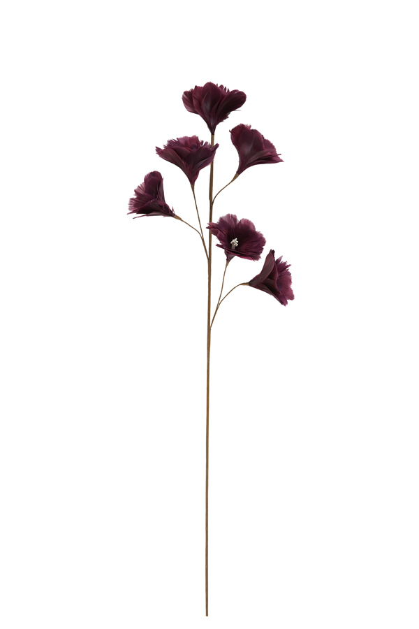 Ornament 6 flowers 25x90 cm FLOWER dark purple