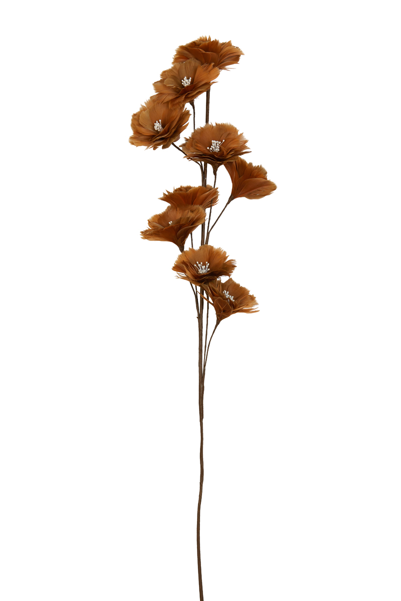 Ornament 9 flowers 25x110 cm FLOWER caramel