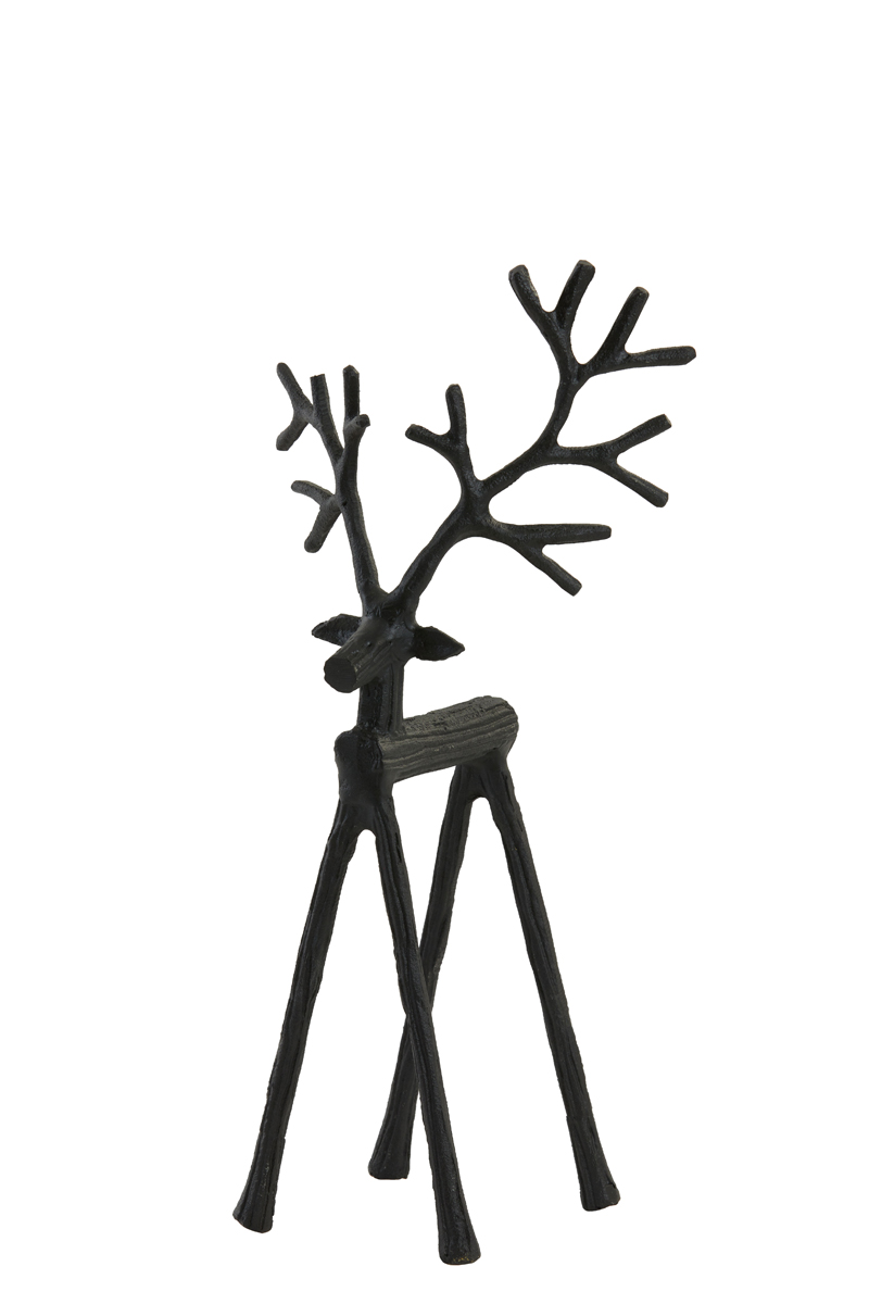 Ornament 20x17x45 cm DEER matt black