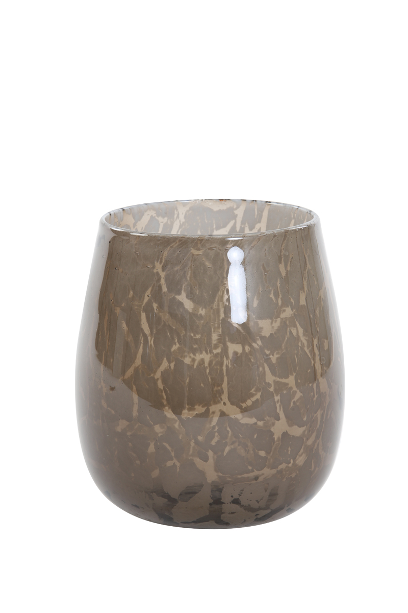 Tealight Ø15x16,5 cm SYLAS glass brown