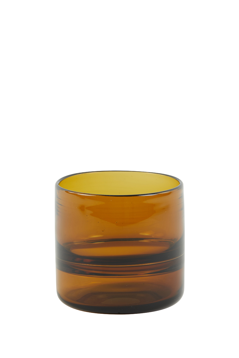 Tealight Ø12x12 cm PASCHA glass brown
