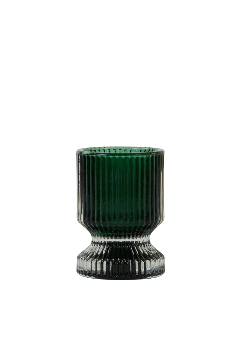 Tealight Ø6x8,5 cm PIP glass dark green