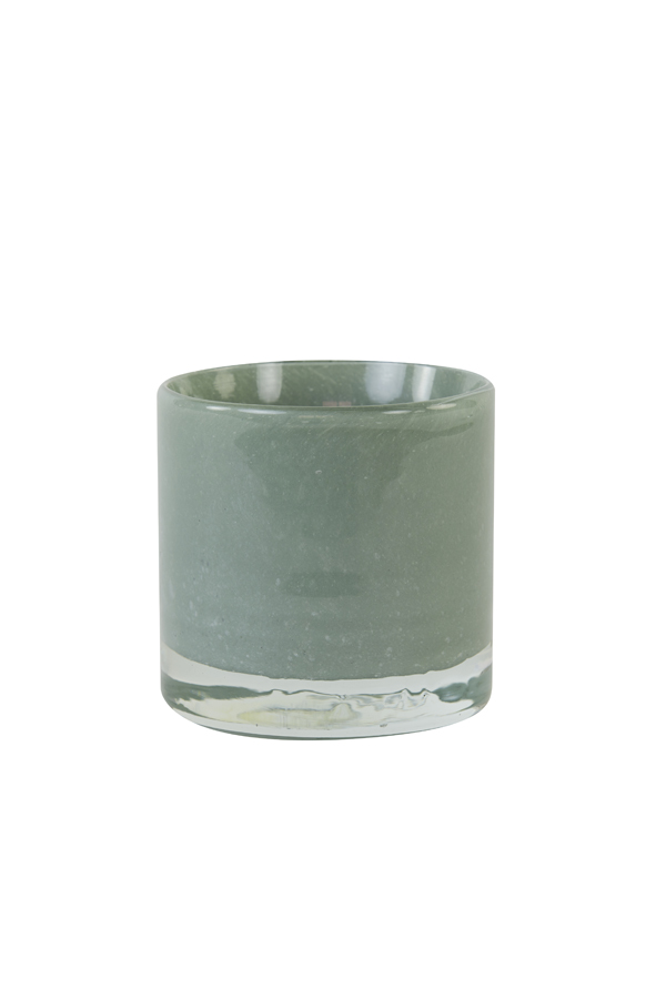 Tealight Ø8x8 cm BONITO glass mint green
