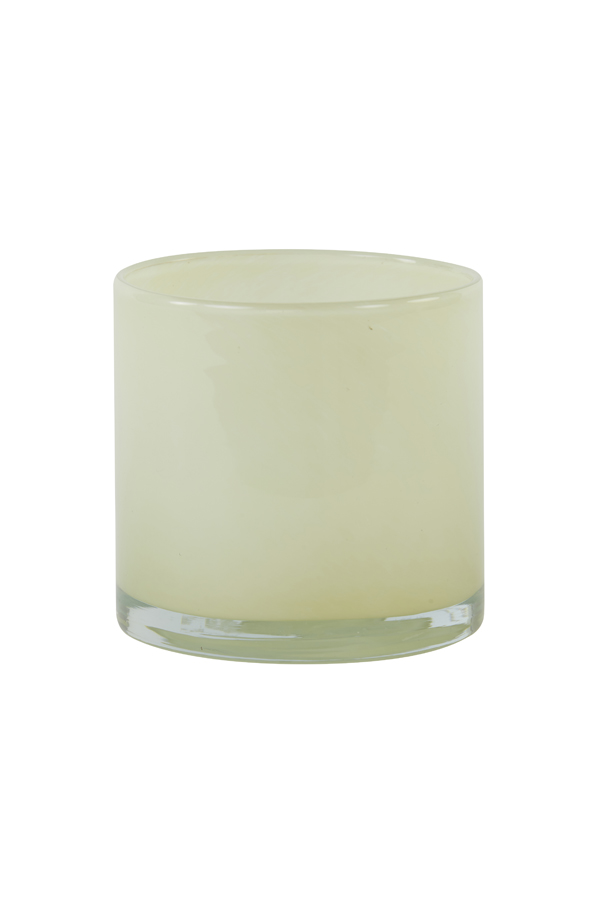Tealight Ø10x10 cm BONITO glass soft yellow