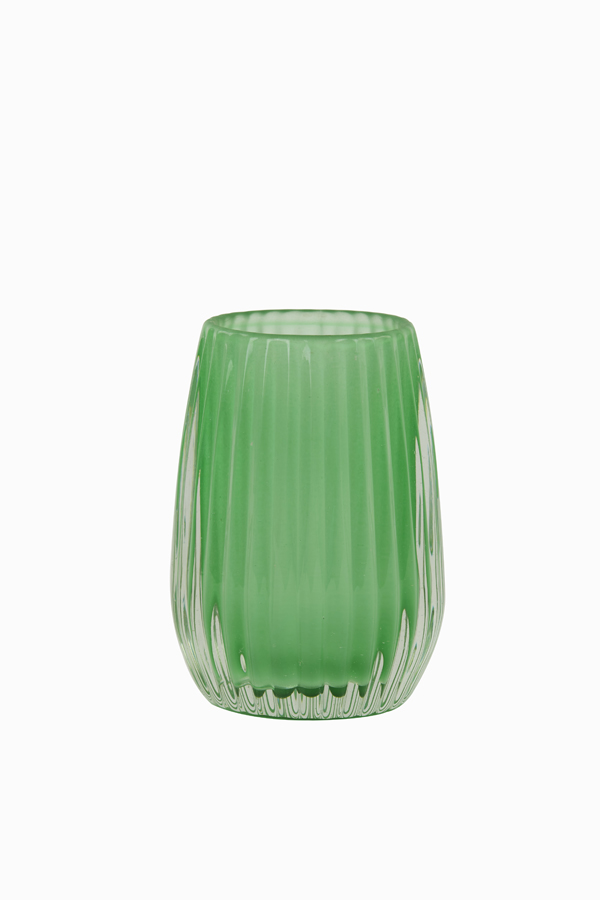 Tealight Ø10x14 cm AIMEE glass matt green