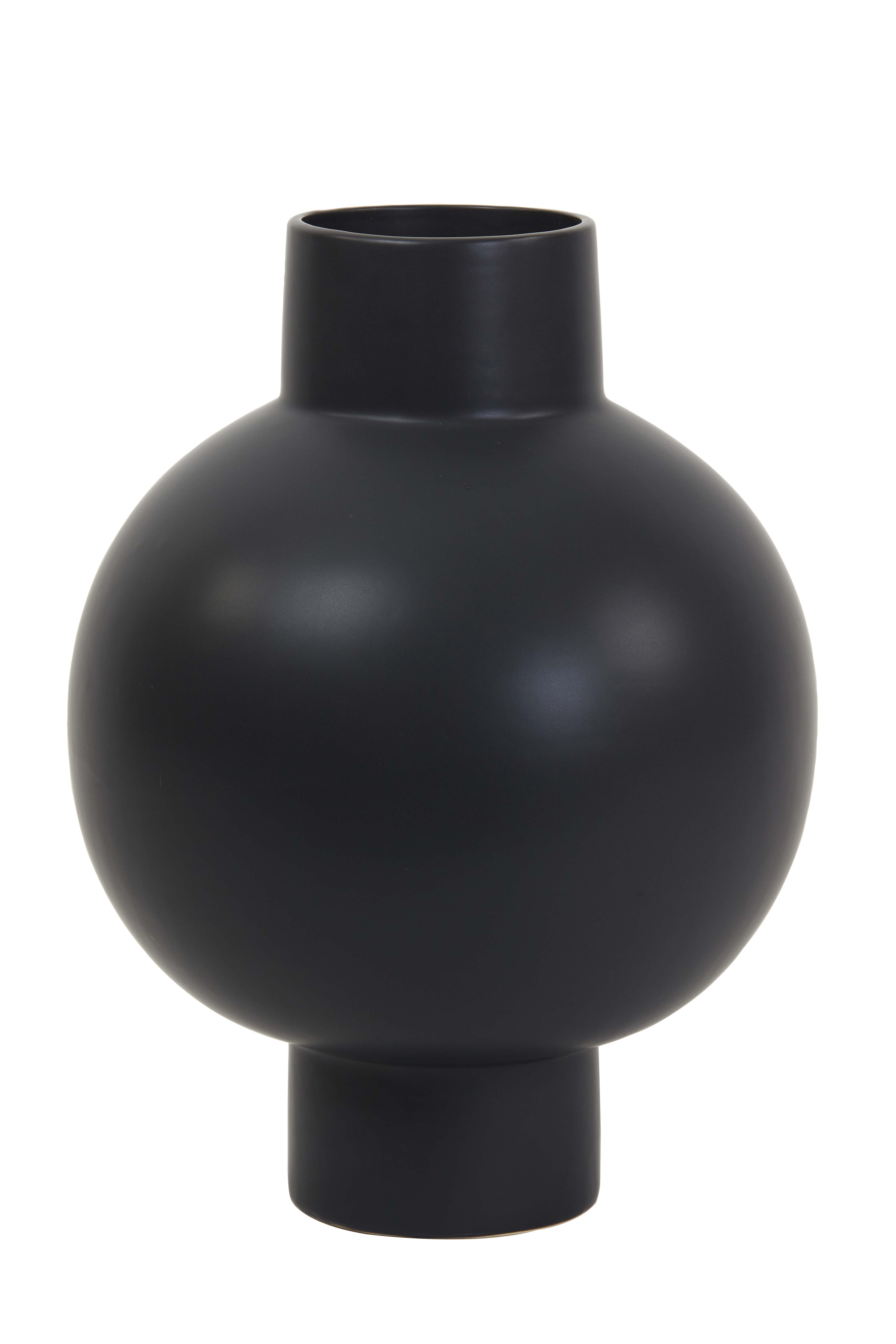 Vase Ø27,5x37,5 cm GEORGINA ceramics matt black