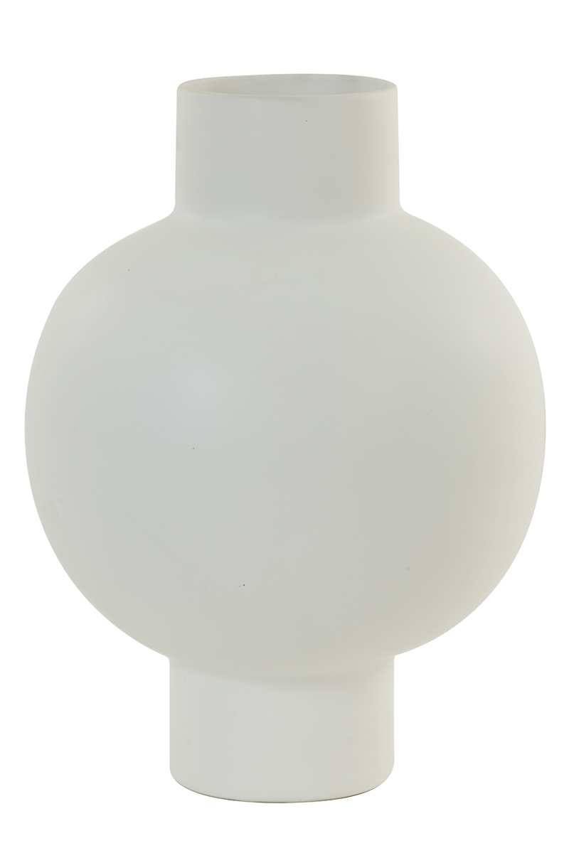 Vase Ø34,5x46 cm GEORGINA ceramics matt white