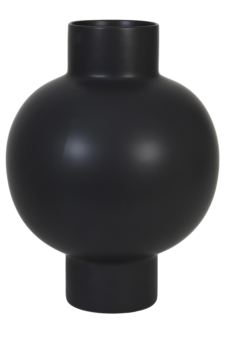 Vase Ø34,5x46 cm GEORGINA ceramics matt black