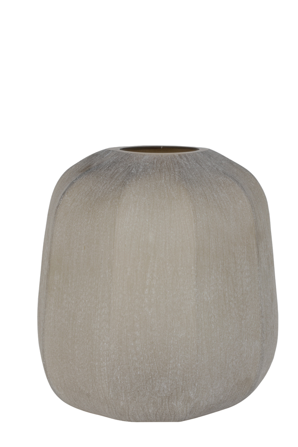 Vase Ø33x32 cm PACENGO glass light brown