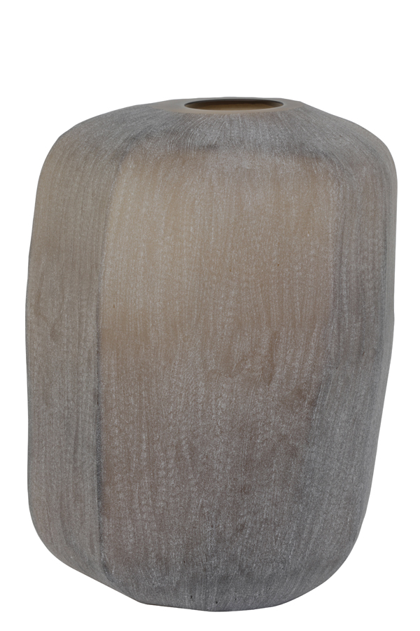 Vase Ø33x42 cm PACENGO glass dark brown