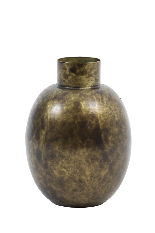 Vase deco Ø10,5x14 cm BINCO burned antique bronze