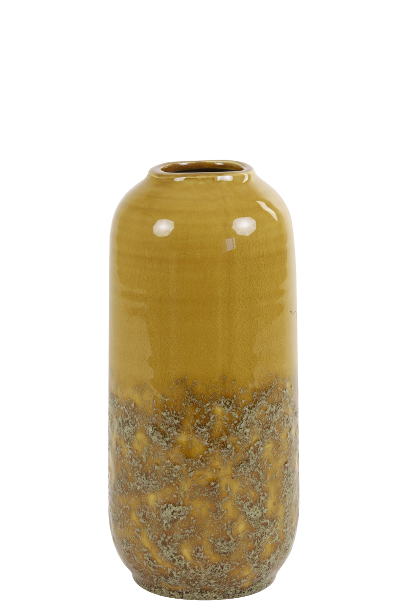 Vase Ø13,5x30 cm DULCI ceramics ocher yellow