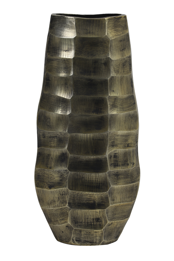 Vase deco 20x11x42 cm MUKA antique bronze