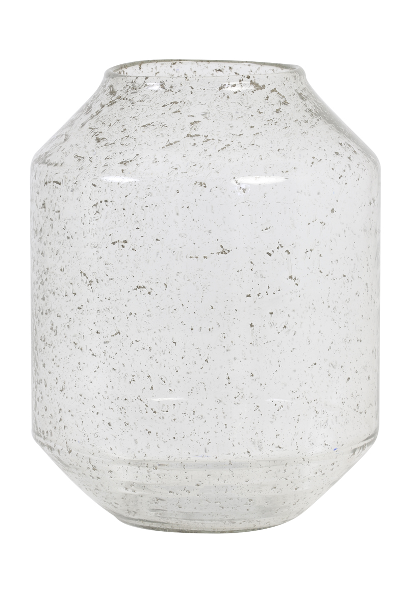 Vase Ø23x30,5 cm SOGODA glass stone finish clear
