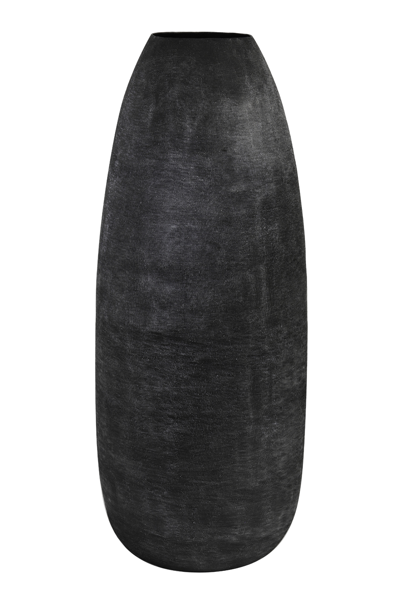 Vase deco Ø22,5x51 cm GIVRIN matt black