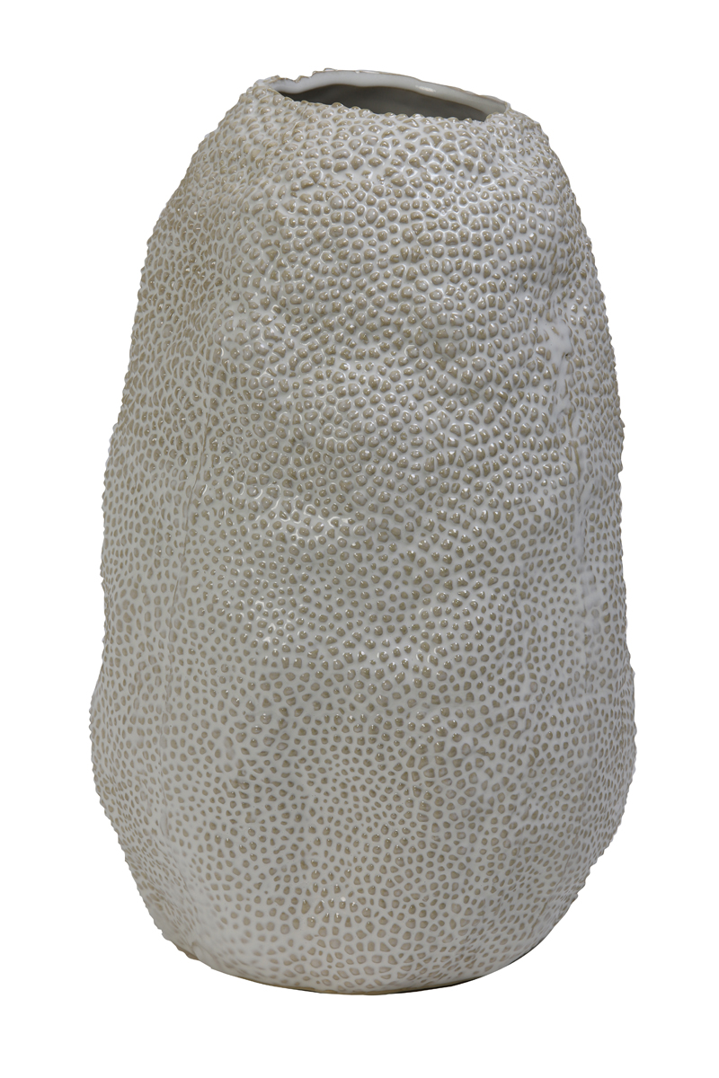 Vase deco Ø19,5x31,5 cm ODYSSEE ceramics cream