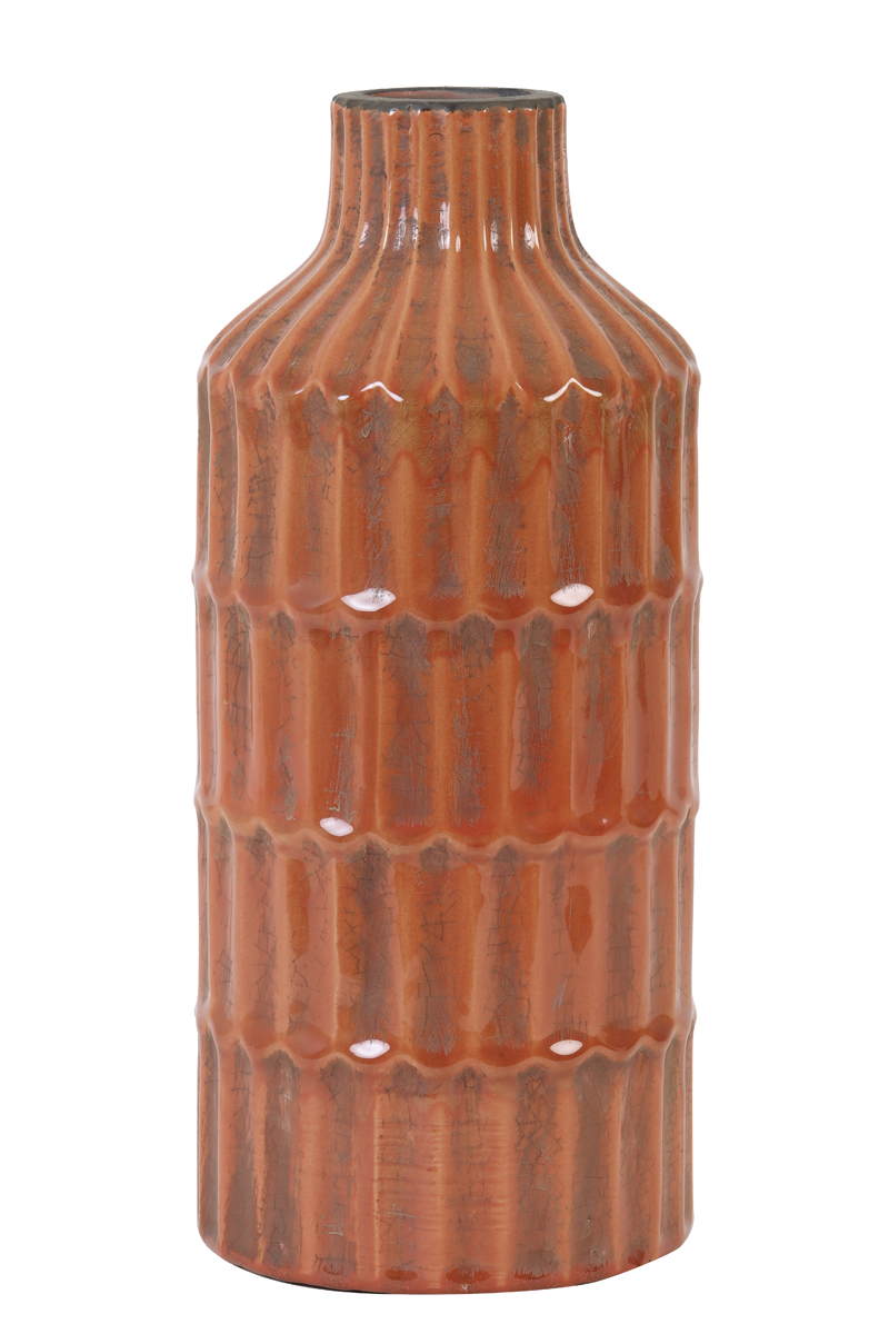 Vase deco Ø15,5x35 cm DALYAN ceramics coral