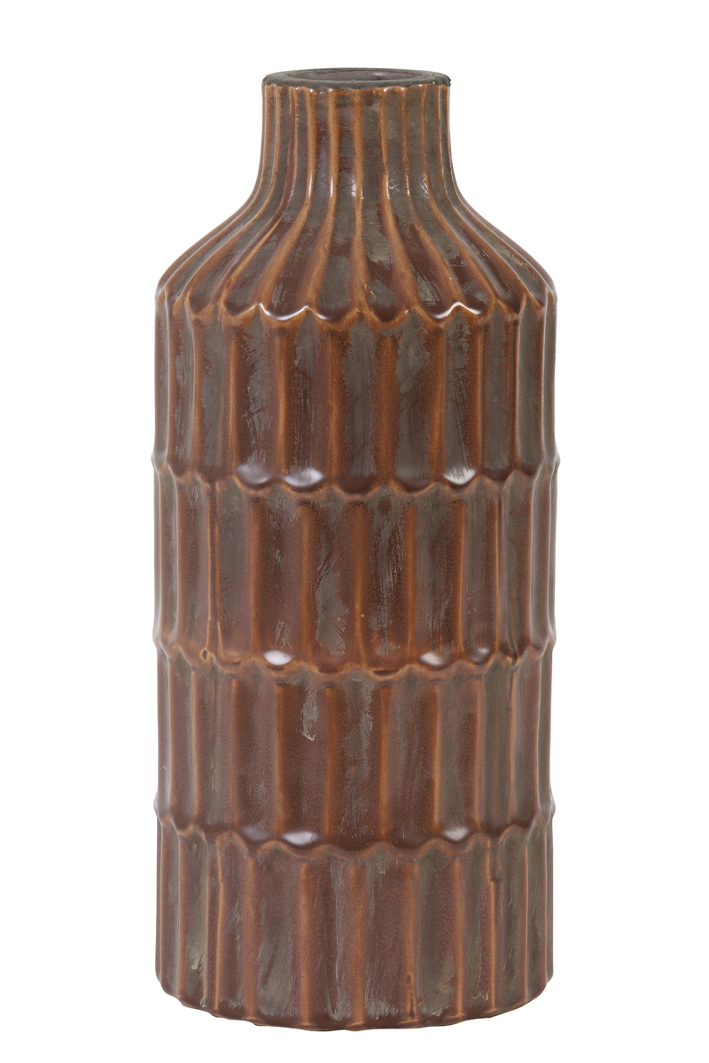 Vase deco Ø15,5x35 cm DALYAN ceramics brown