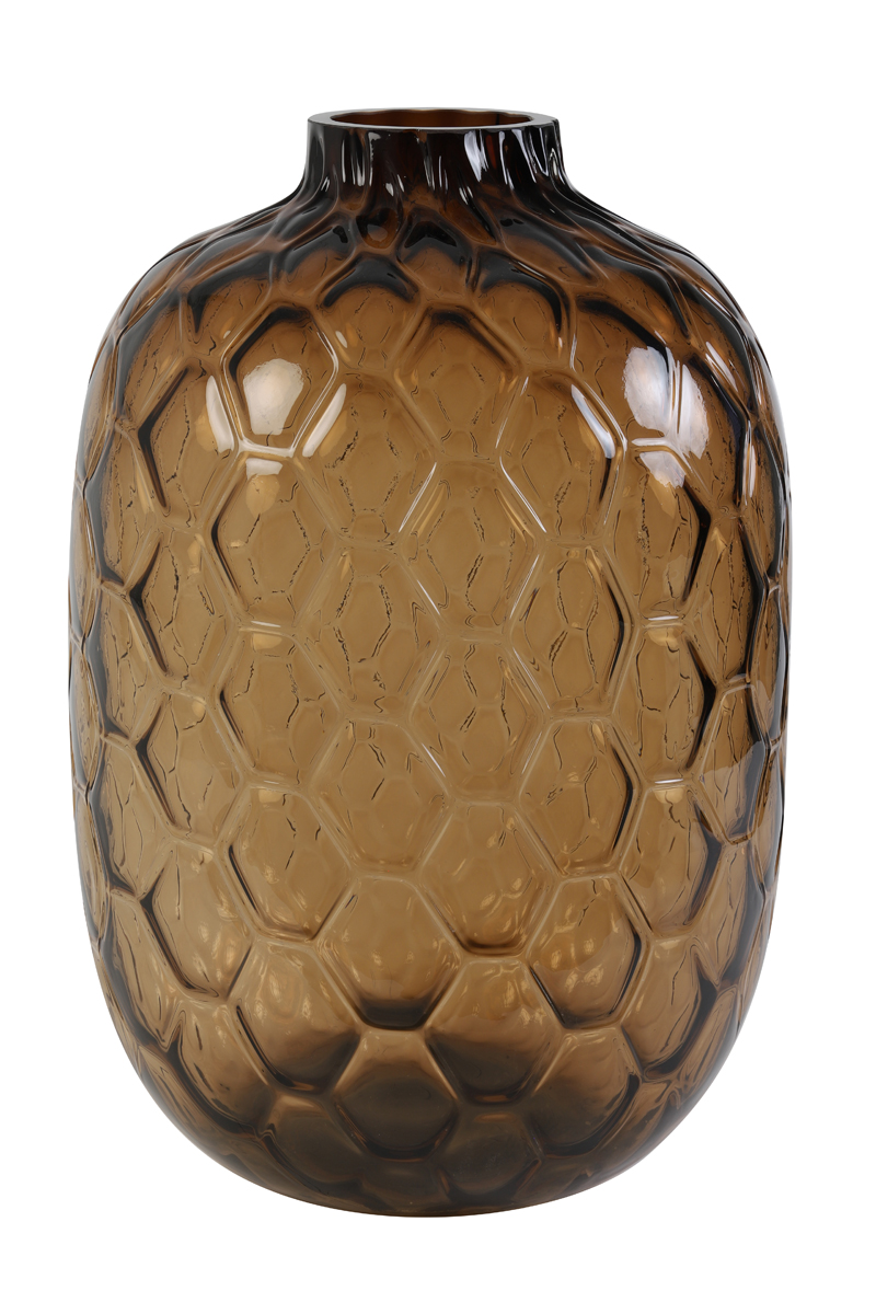Vase Ø34x50 cm CARINO glass brown
