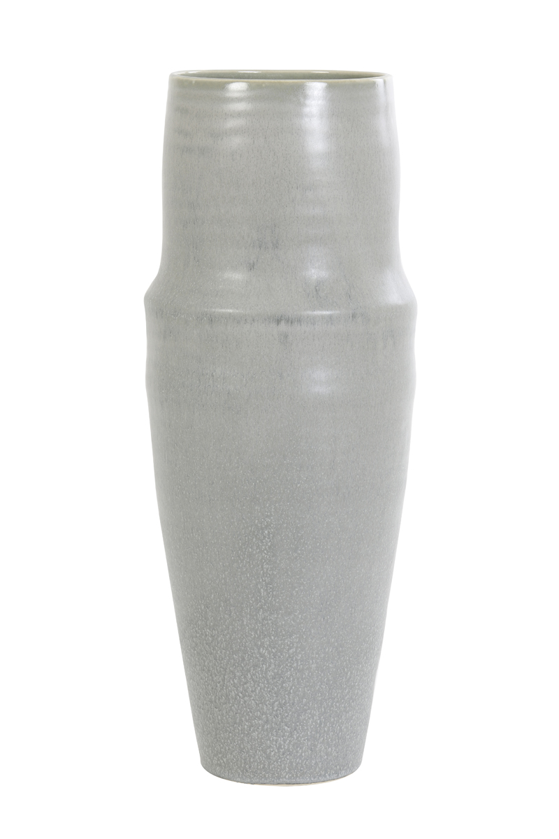 Vase deco Ø21x54,5 cm PICACHO ceramics matt grey