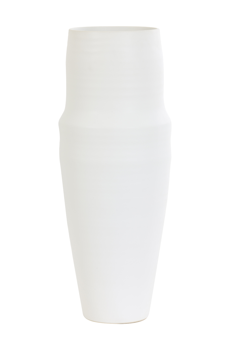 Vase deco Ø21x54,5 cm PICACHO ceramics matt white