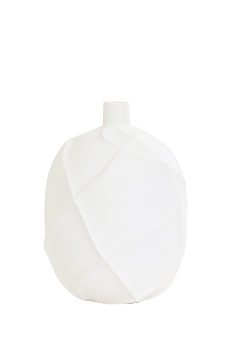 Vase deco Ø19x27 cm VENTANO ceramics matt white