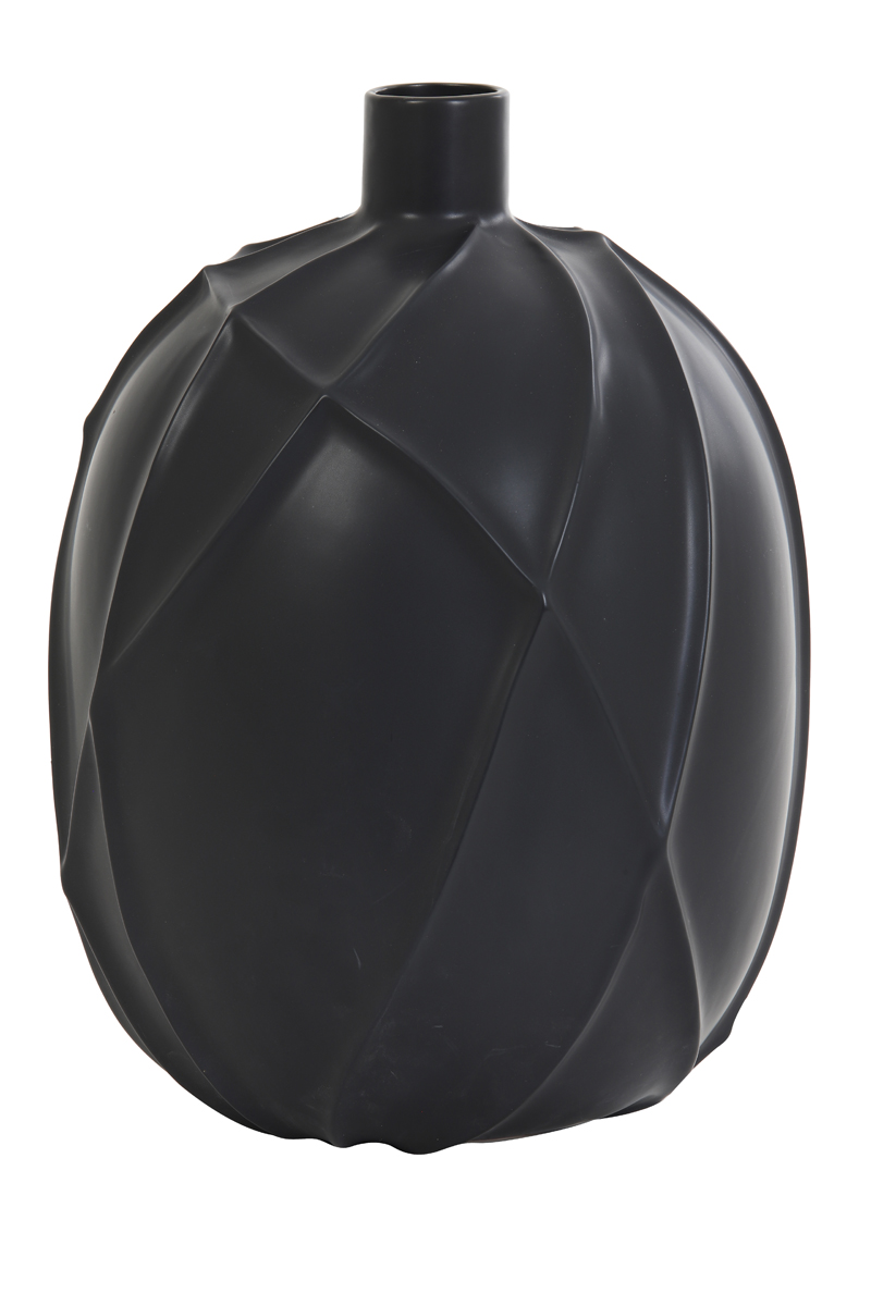 Vase deco Ø27,5x38 cm VENTANO ceramics matt black