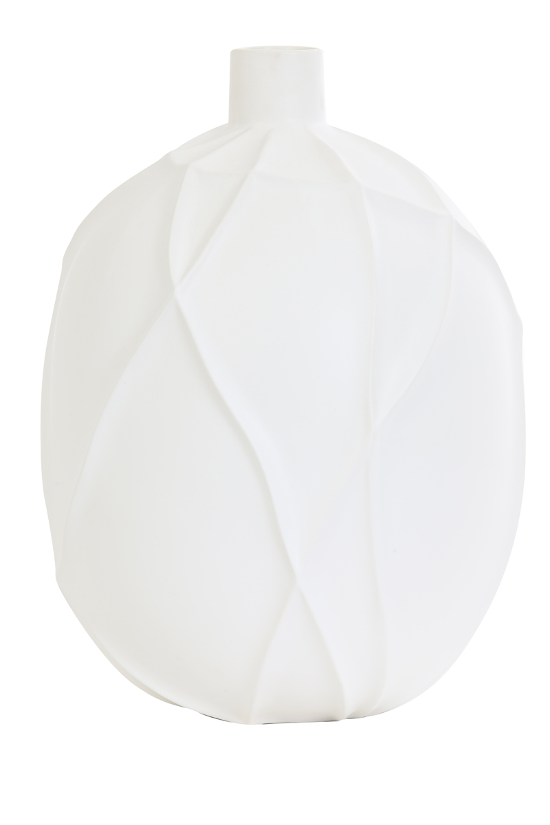 Vase deco Ø27,5x38 cm VENTANO ceramics matt white