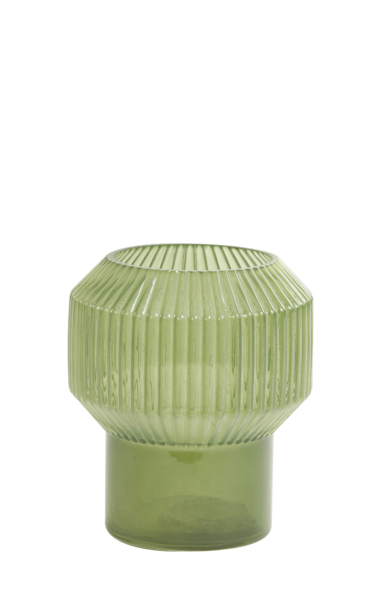 Vase Ø16x18 cm LEILA glass green