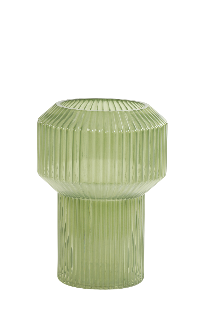 Vase Ø16x23 cm LEILA glass green