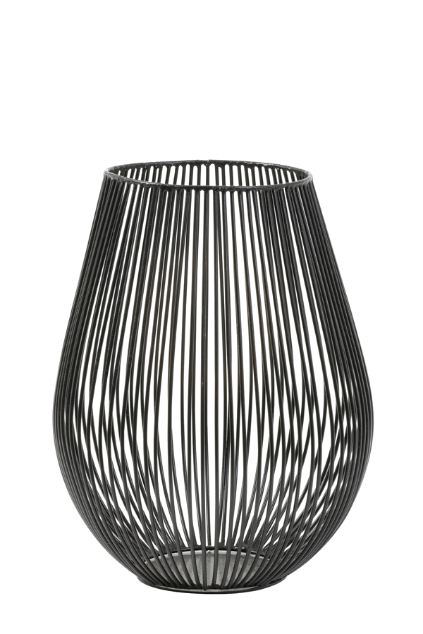 Tealight Ø16x20 cm VENADE matt black