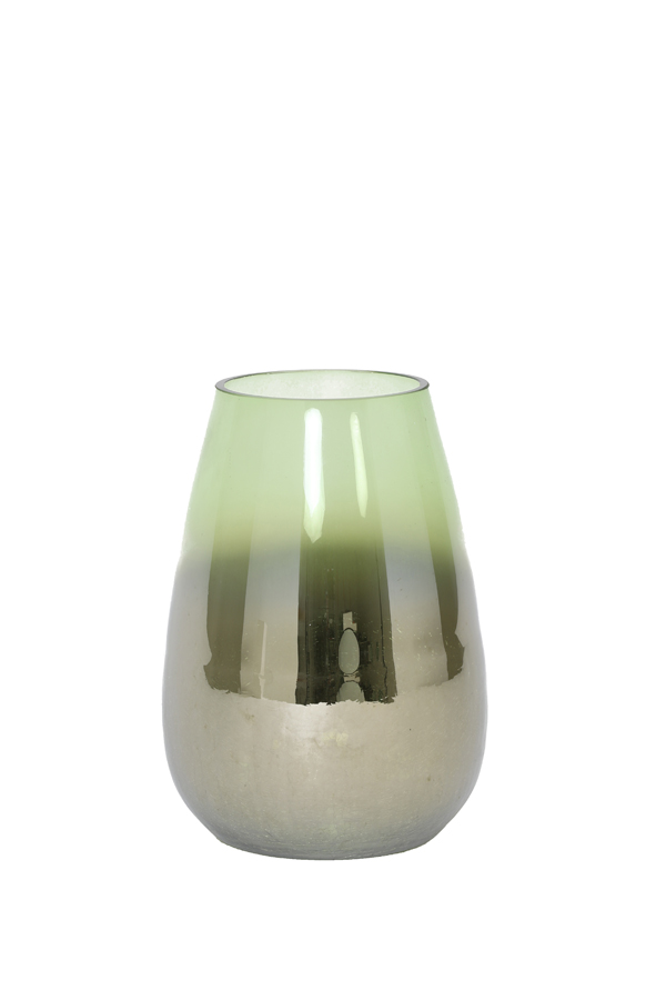 Vase Ø19x26 cm IZEDA glass metallic green