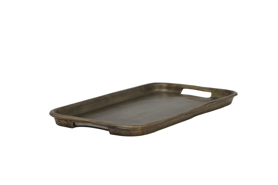 Tray 42x24 cm AKROVO antique bronze