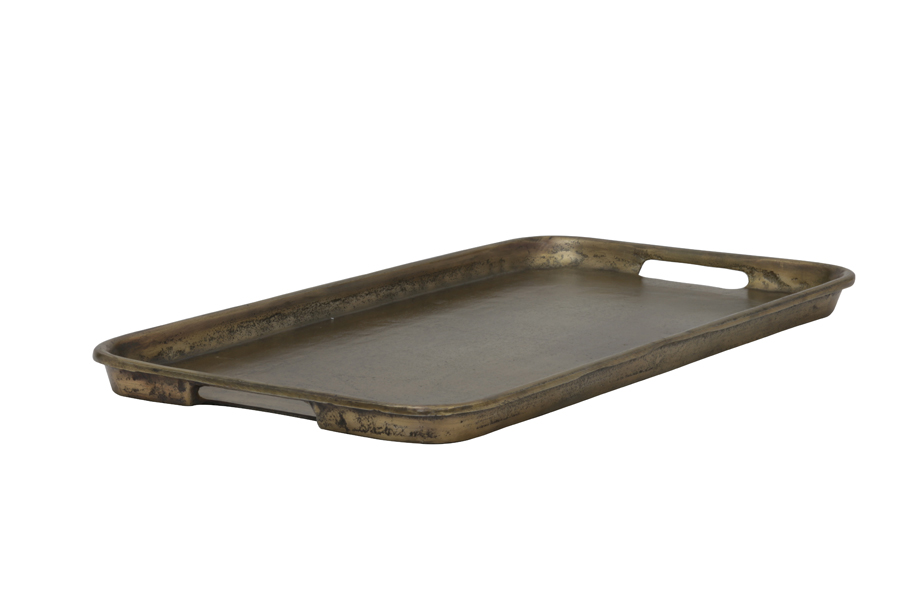 Tray 54x30 cm AKROVO antique bronze