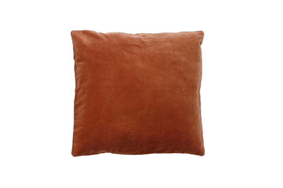 Cushion 50x50 cm KHIOS velvet terracotta