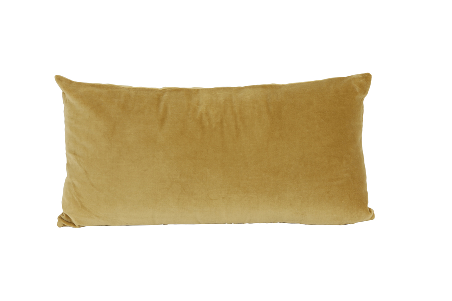 Cushion 60x30 cm KHIOS velvet light gold