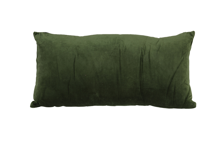 Cushion 60x30 cm KHIOS velvet olive green