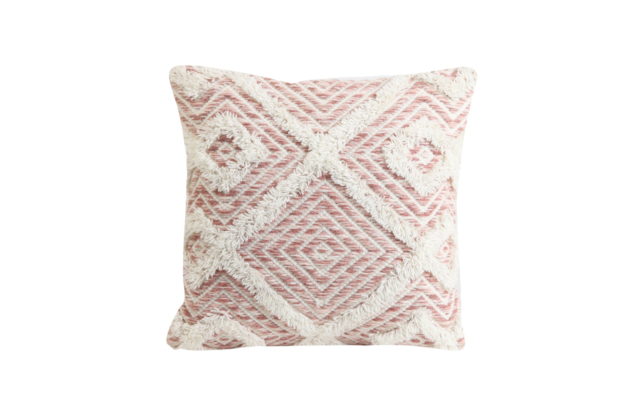 Cushion 45x45 cm UDIM old pink-white