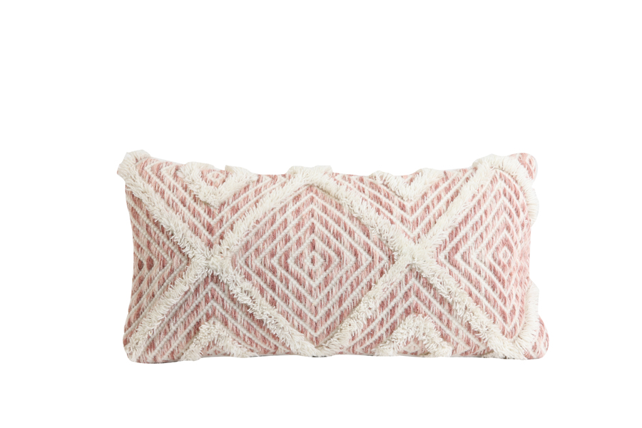 Cushion 60x30 cm UDIM old pink-white