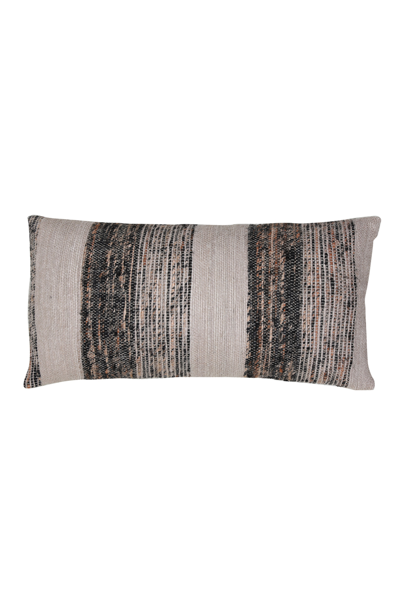 Cushion 60x30 cm MAMOUD light brown-dark brown striped