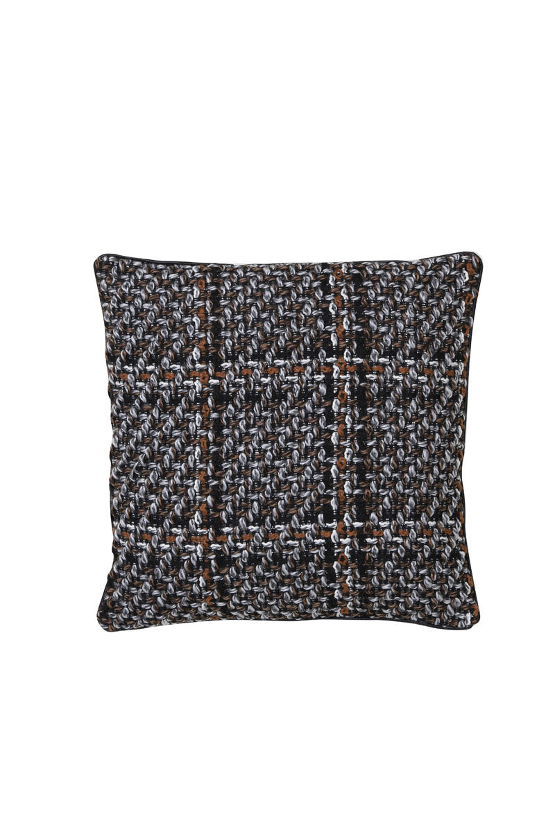 Cushion 45x45 cm PADRAO dark brown-orange