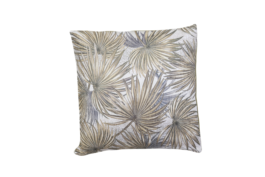 Cushion 45x45 cm NIKAU palm+green