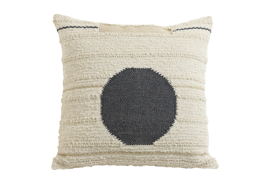Cushion 45x45 cm DOROS cream+black